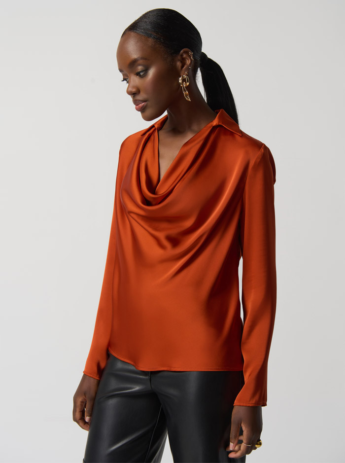 233136 Blouse - Tandoori (Joseph Ribkoff)